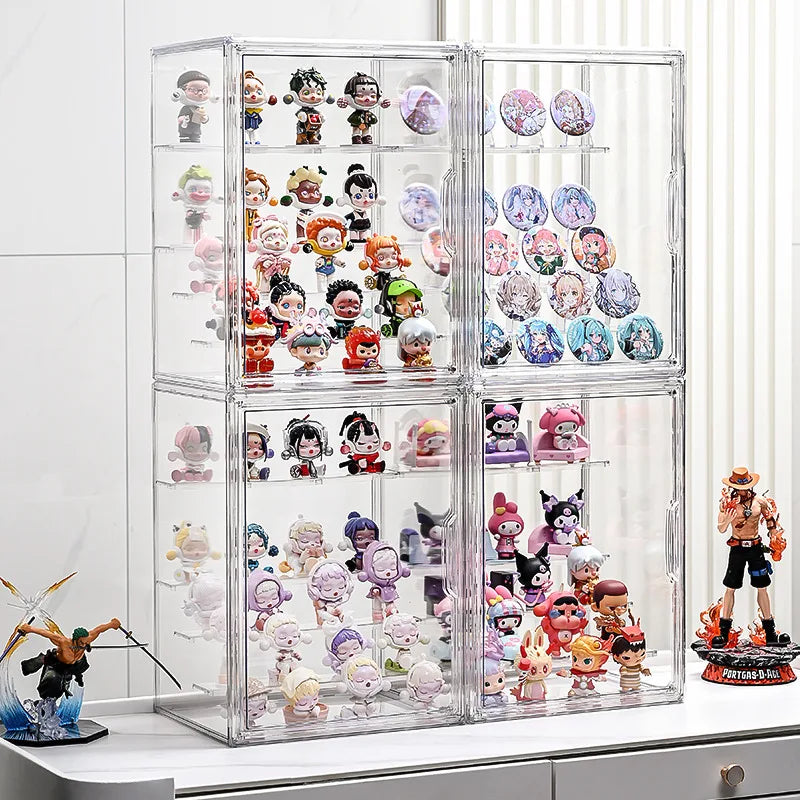 Acrylic Wall Mounted Display Cabinet | Removable Shelves