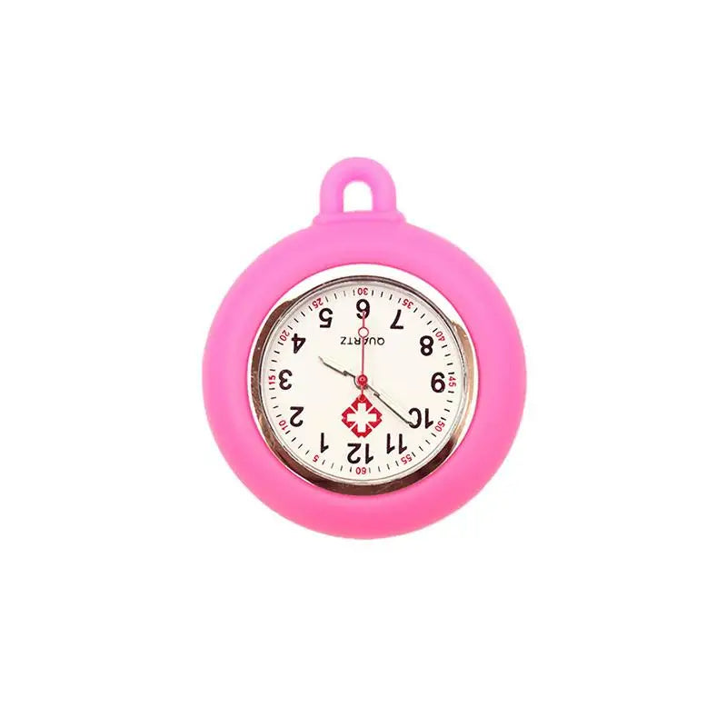 Silicone Nurse Fob Watch – Colourful Lapel Clip Pocket Watch