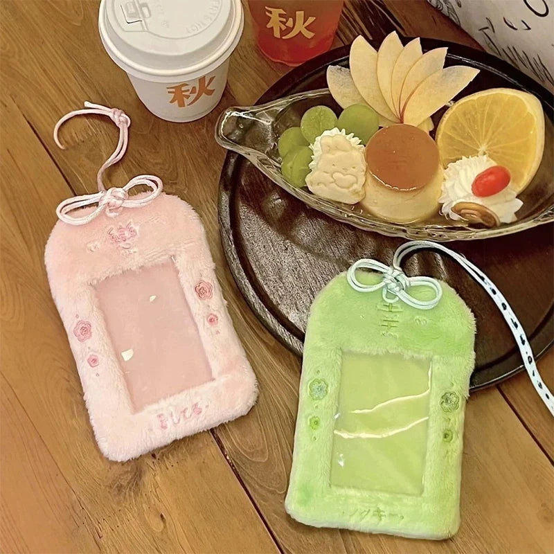 Cherry Blossom Card Holder – Cute Floral ID & Bus Card Sleeve