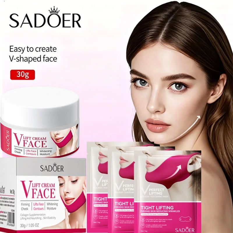 SADOER V-Shape Face Firming Cream – Collagen Lift & Contour