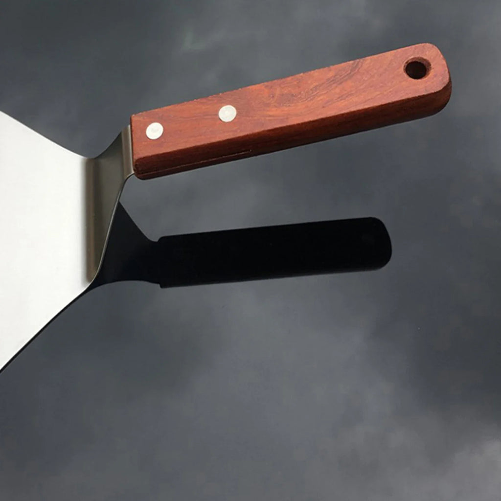 Stainless Steel Pizza Peel & Spatula with Wooden Handle