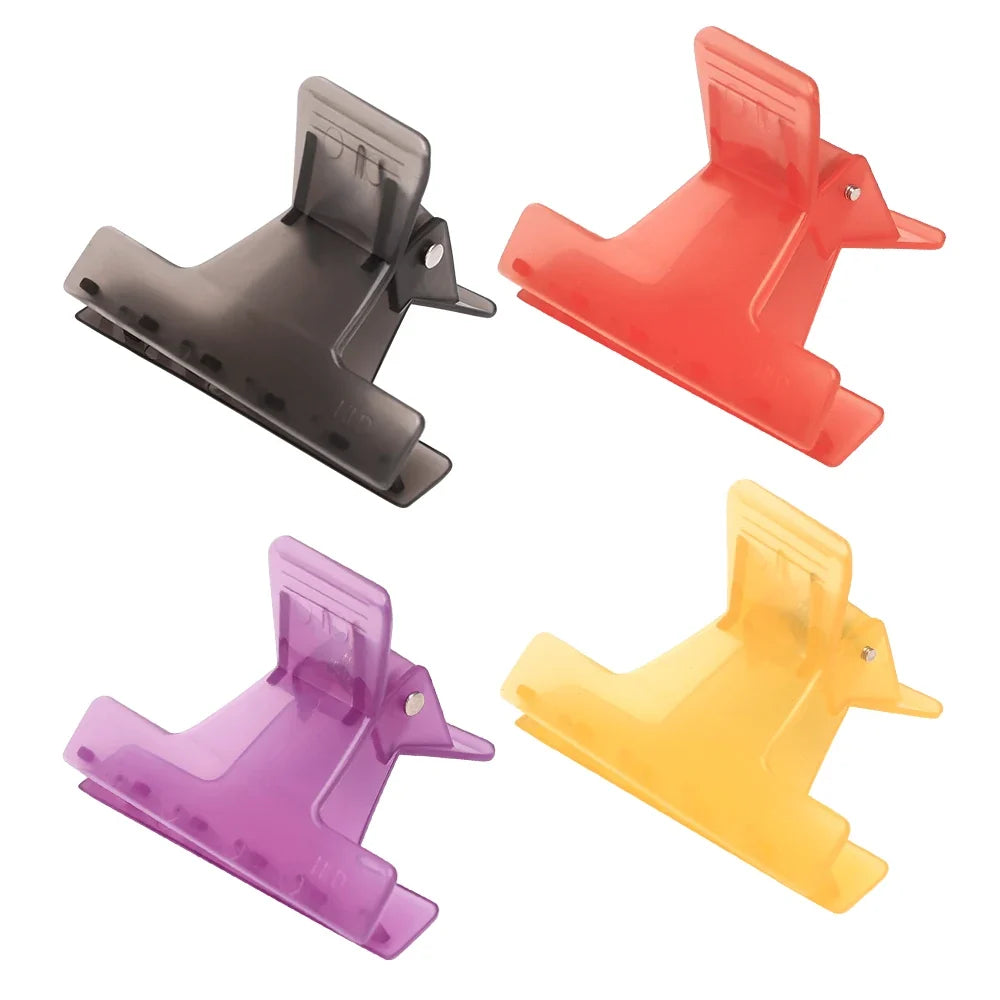 12-Piece Crystal Butterfly Hair Clips – Salon Sectioning Clamps