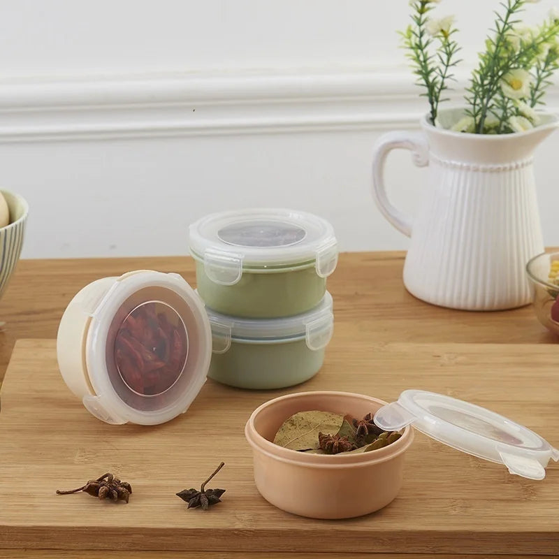 Mini Sealed Food Storage Containers – Round & Square Plastic