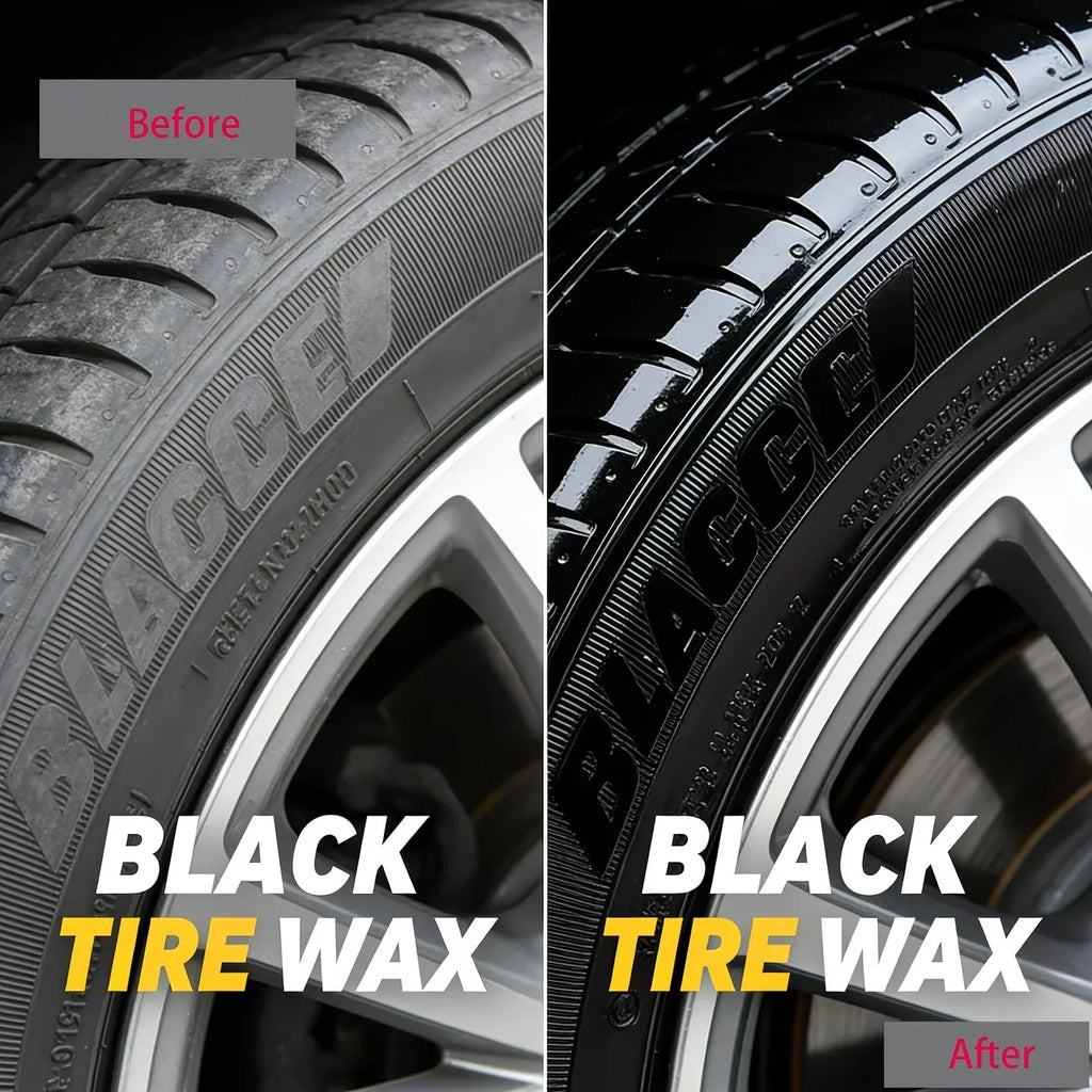 Black Tire Wax – Car Tire Polish, Cleaner & Long-Lasting Shine