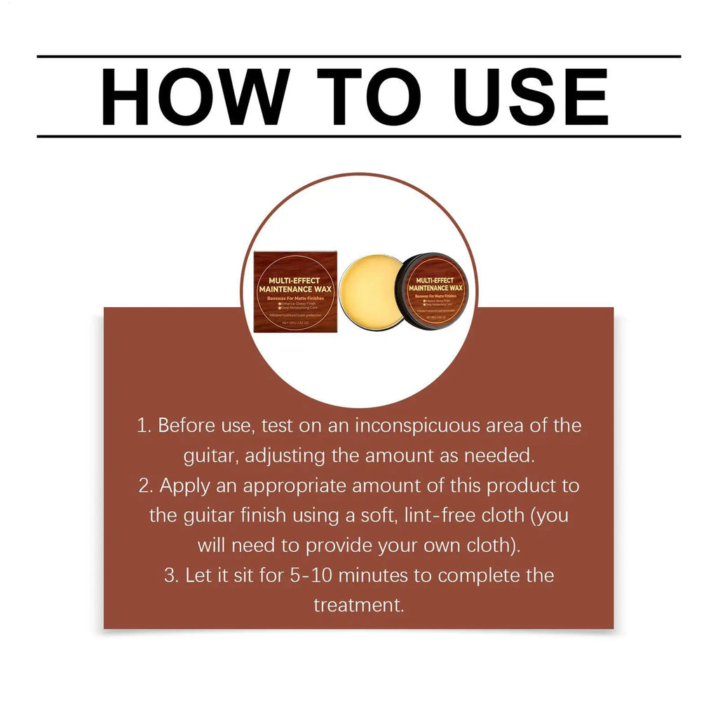 Guitar Polishing Wax – Beeswax & Carnauba Wood Instrument Care
