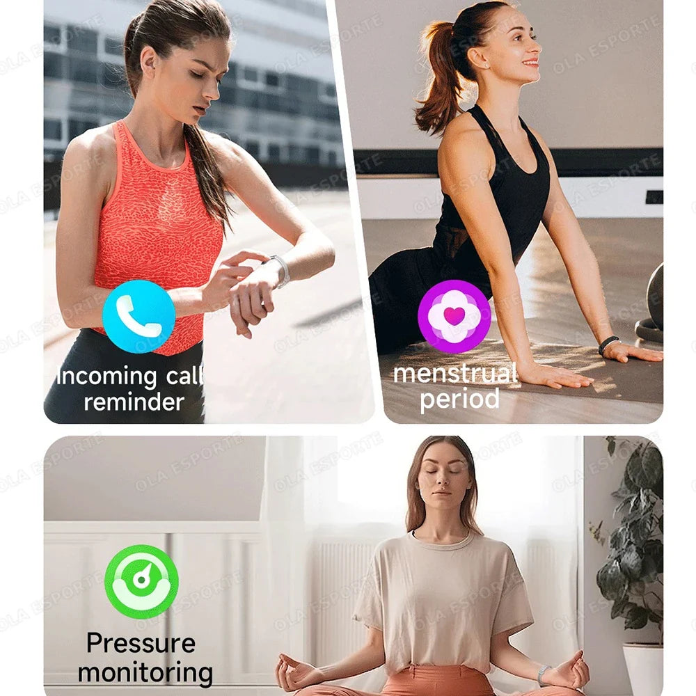 Health Smart Bracelet Men Women Fitness Sports Band Stress Test HRV