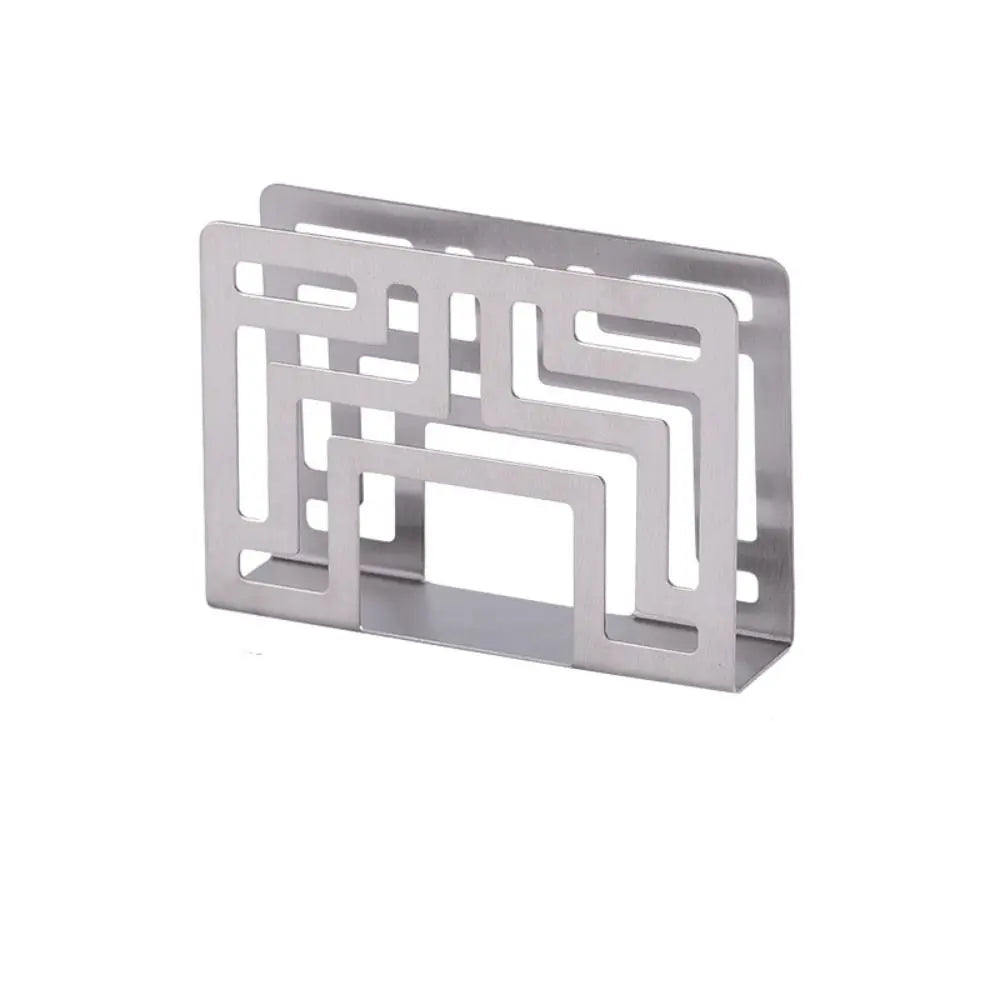Delicate Stainless Steel Napkin Holder Silver Gold Black 12 8 5