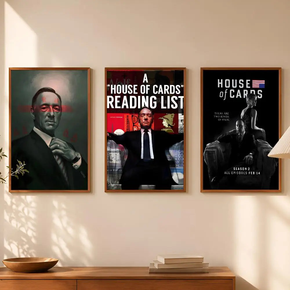 House of Cards TV Poster – Self-Stick HD Wall Art Decor