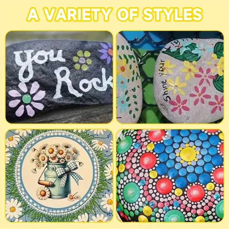 5-Piece Mandala Dotting Tool Set – 10 Dot Sizes for Rock Art