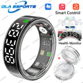 LED Hd Screen Smart Ring Tiktok Control Men 5ATM Waterproof Heart