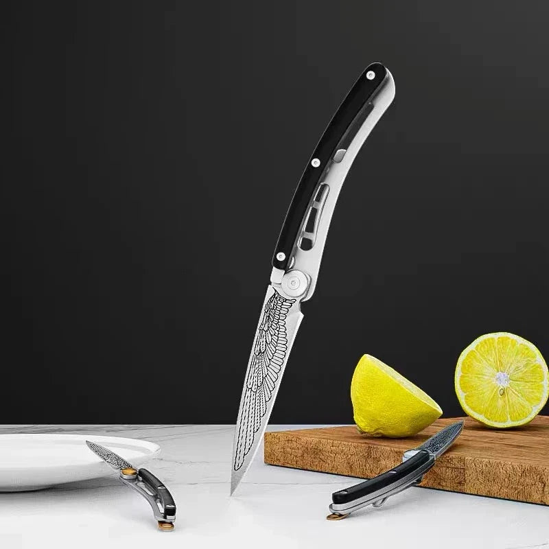 Mini Folding Pocket Knife – Stainless Steel EDC Keychain Knife
