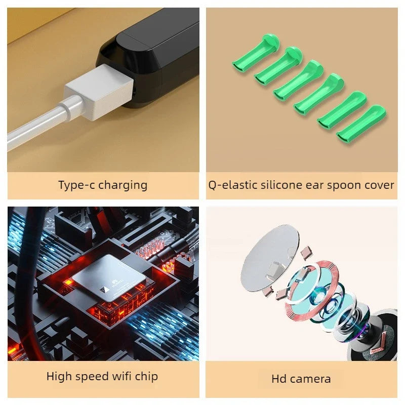 Ear Wax Removal Kit HD 1080P Camera – iOS & Android