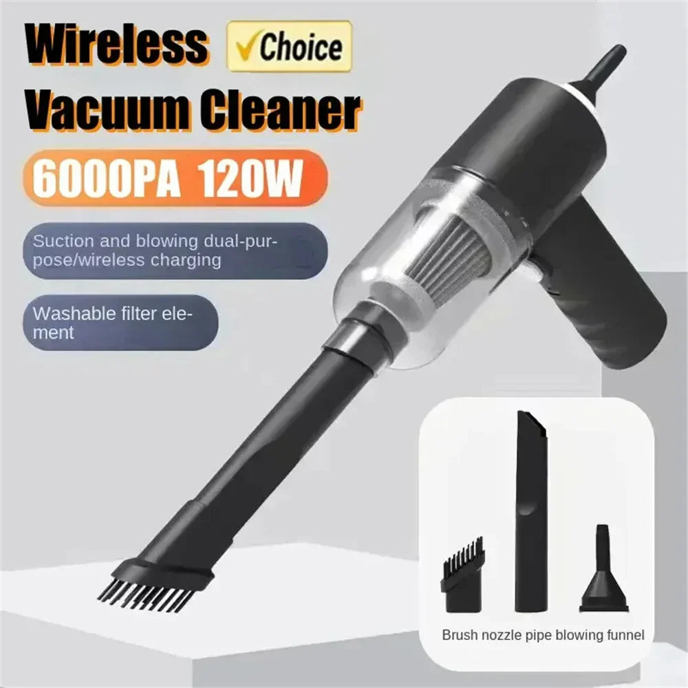 120W Wireless Handheld Vacuum – Car, Home & Pet Hair Cleaner