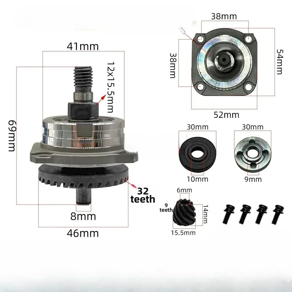 32-Tooth Angle Grinder Gear Assembly with Dust Cover | FF03-100A