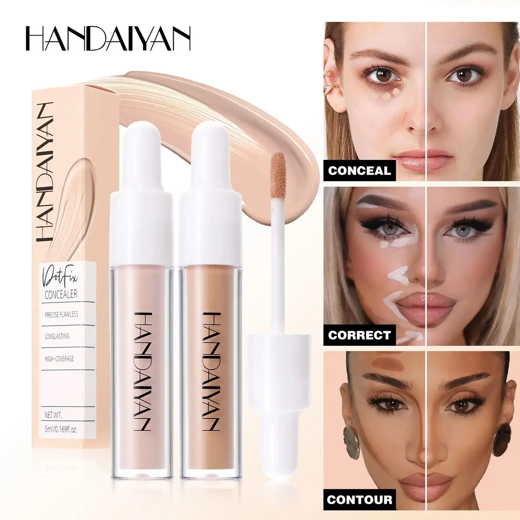 HANDAIYAN 8-Shade Liquid Concealer – Full Coverage & Waterproof