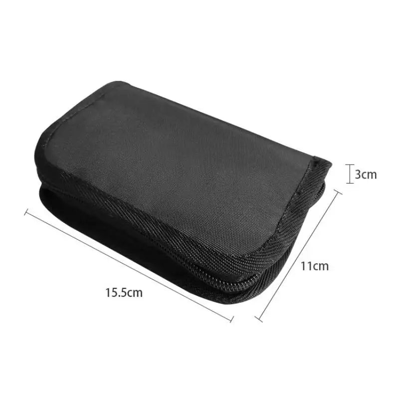 Portable Medical Device Storage Bag – Black Zipper Organizer