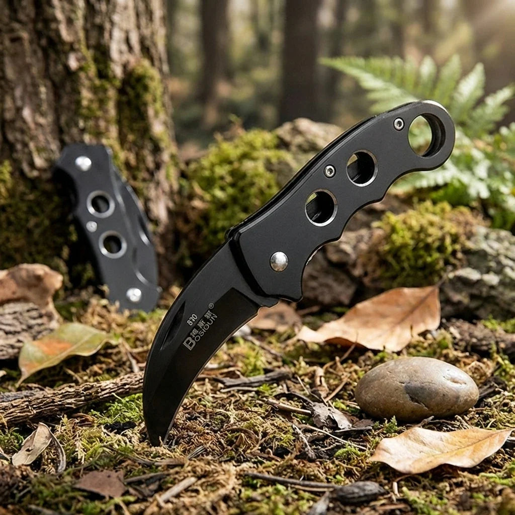 Folding Stainless Steel Pocket Knife – EDC Camping Outdoor