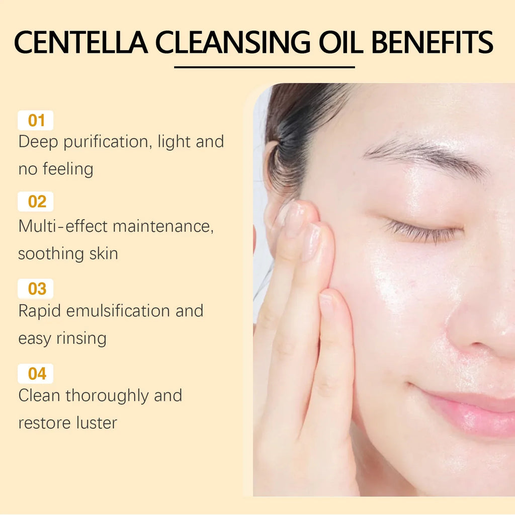 EELHOE Centella Cleansing Oil & Hydrating Face Serum Set