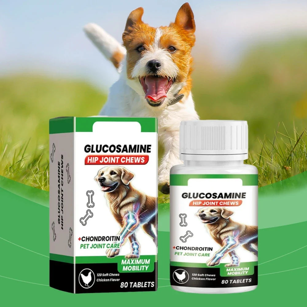 Dog Joint Support Chews – Glucosamine & Chondroitin, 80ct