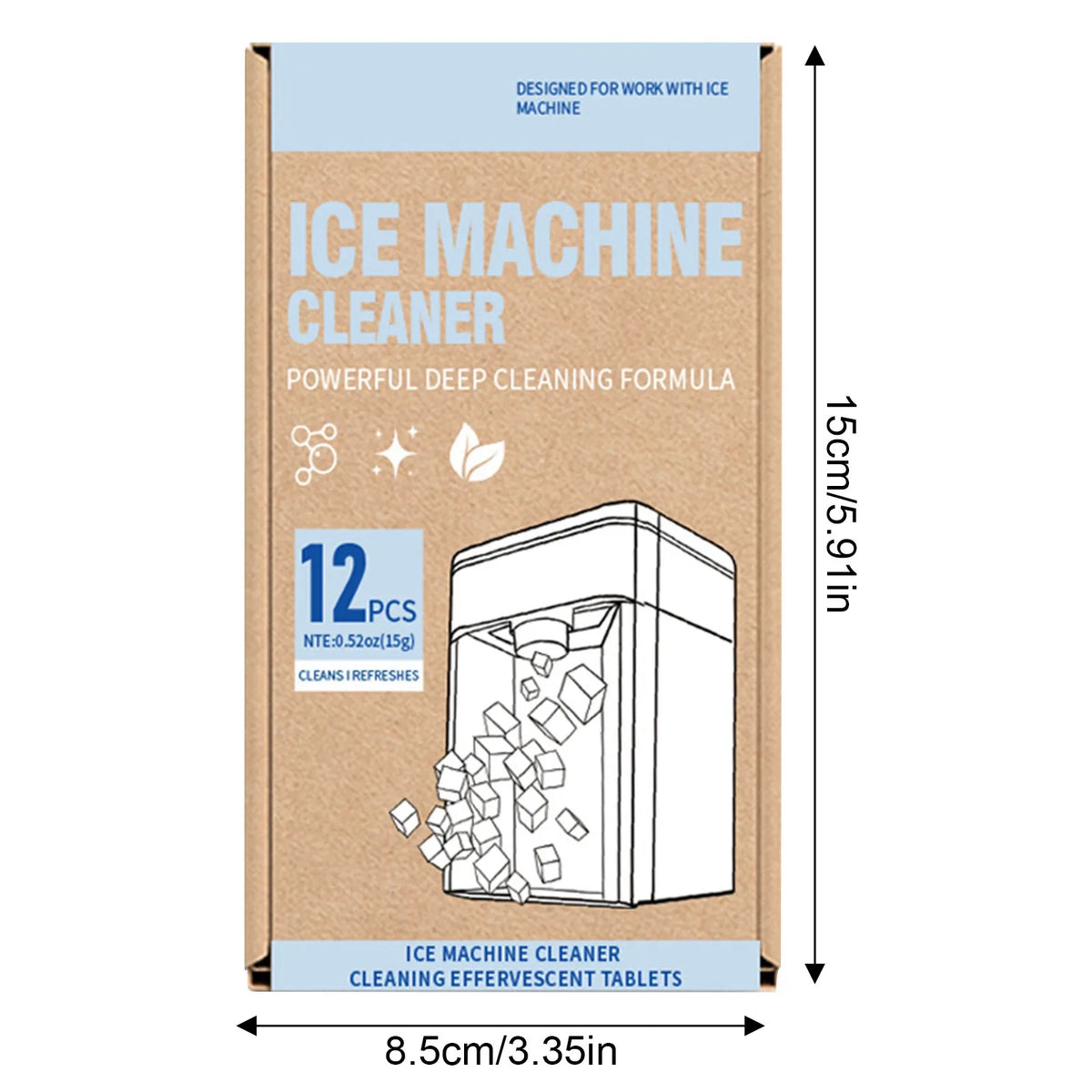 Ice Maker Cleaner & Descaler Tablets – 12 Pack | Scale Remover