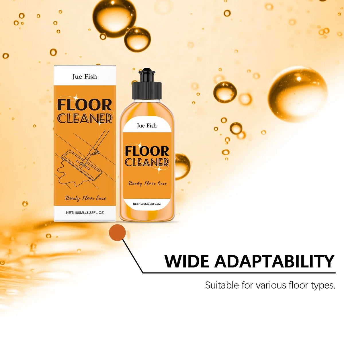 Jue-Fish 100ml Multi-Surface Floor Cleaner | Polish & Dirt Removal