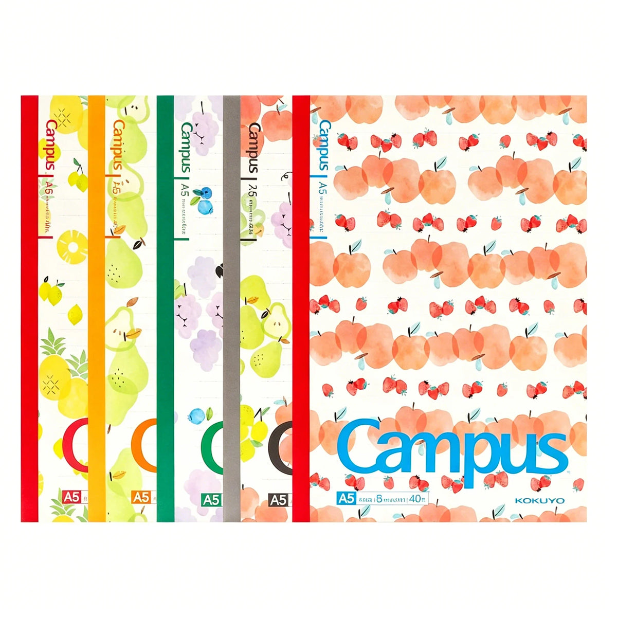 KOKUYO Campus A5 Notebook Dot-lined Ruled 40 Pages Fruit Series