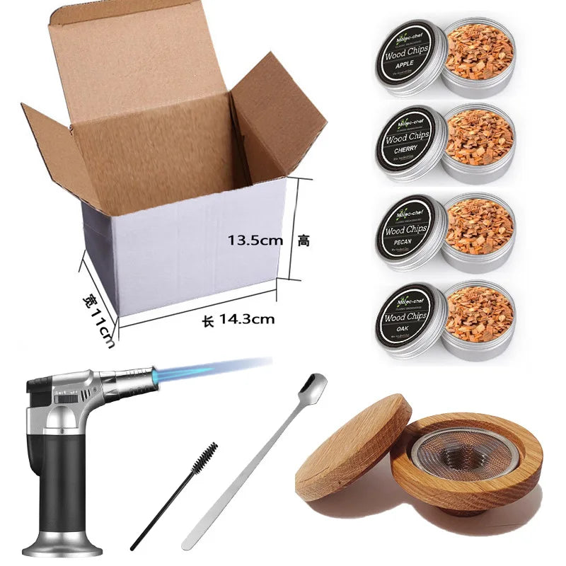 Whiskey Smoke Cocktail Accessories Smoking Wood Chips Cigar Lighter