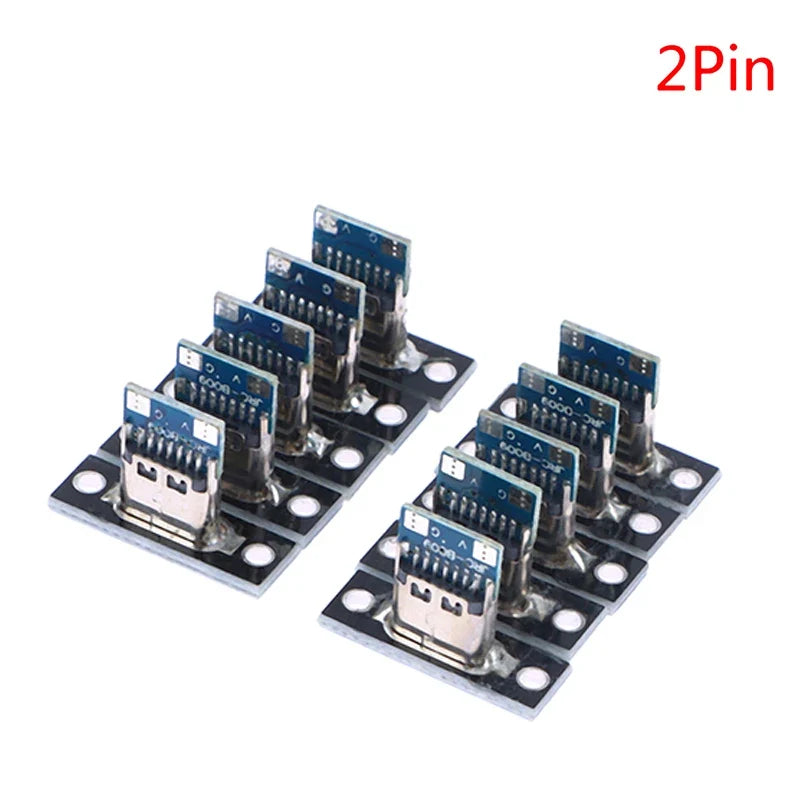 USB 3.1 Type-C Female Connector Socket 2Pin 4Pin – 10pcs