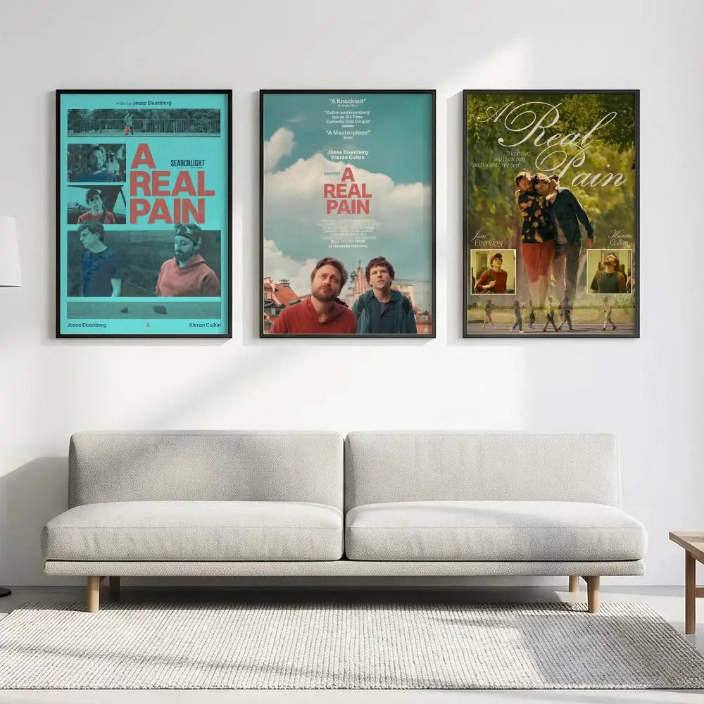 A Real Pain Movie Poster – HD Waterproof Wall Art Print