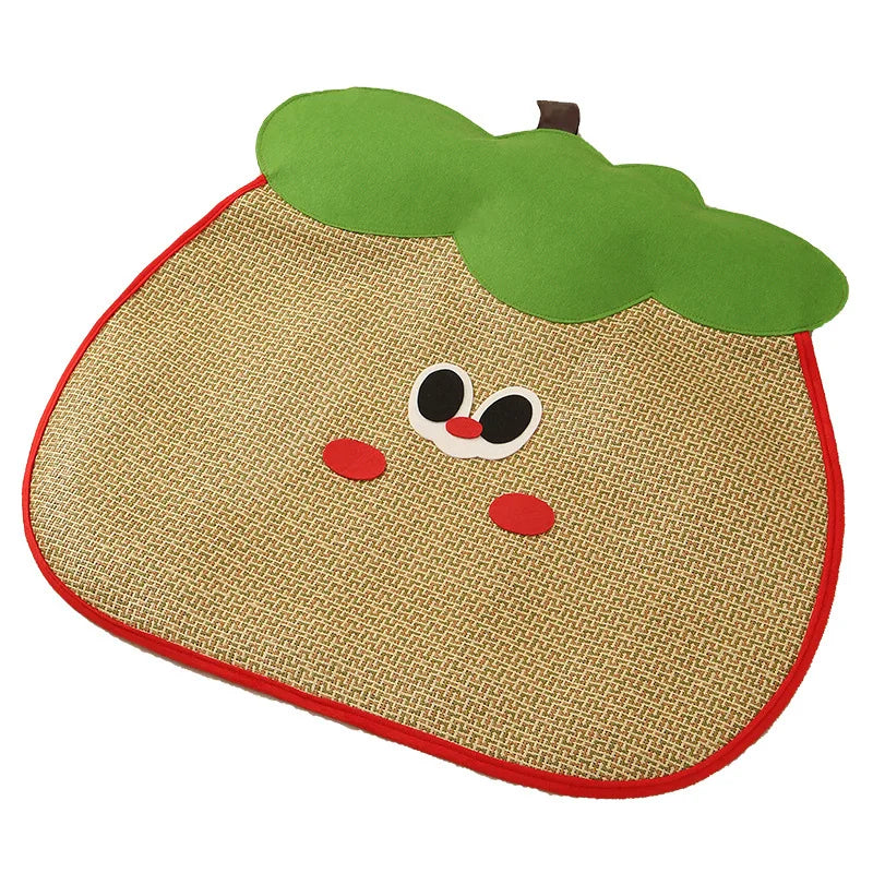 Summer Cooling Pet Mat Cartoon Cat Bed Scratcher Sofa Protective