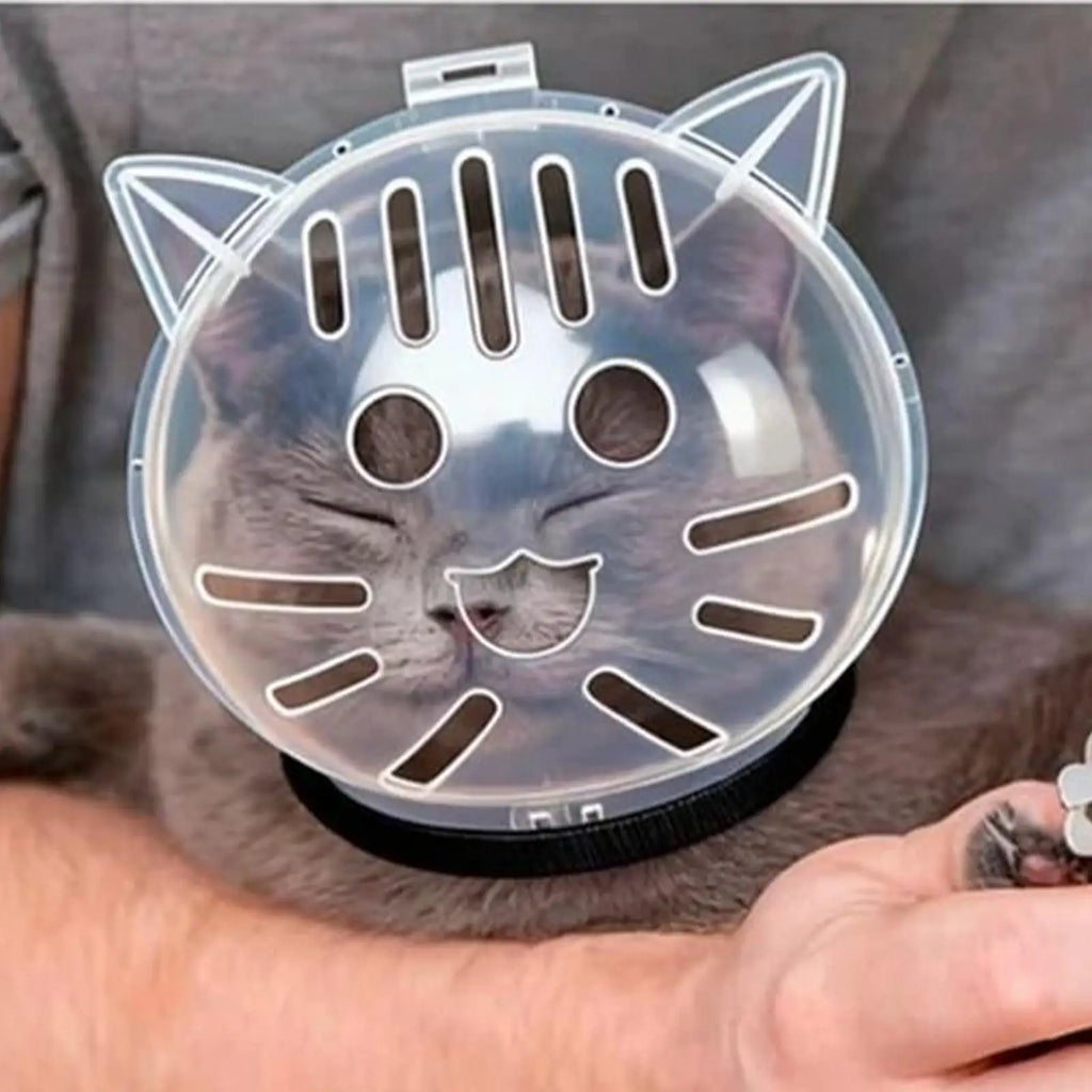 Cat Hood Bubble Muzzle Transparent Breathable Face Cover Small Dogs