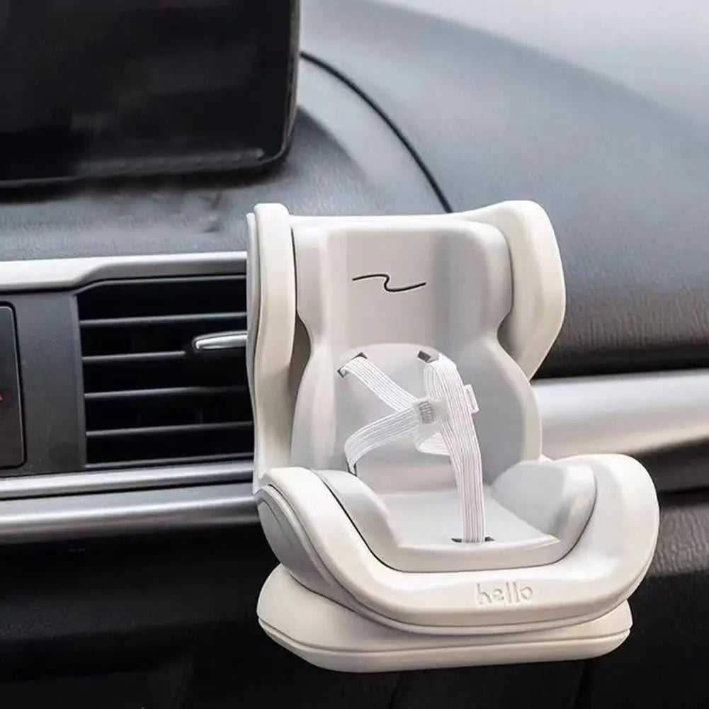 Kawaii Mini Car Seat for OB11 & Plush Dolls – Cute Car Decor
