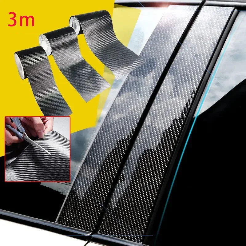 3D Carbon Fiber Tape Double-Sided | Car & DIY Adhesive Roll