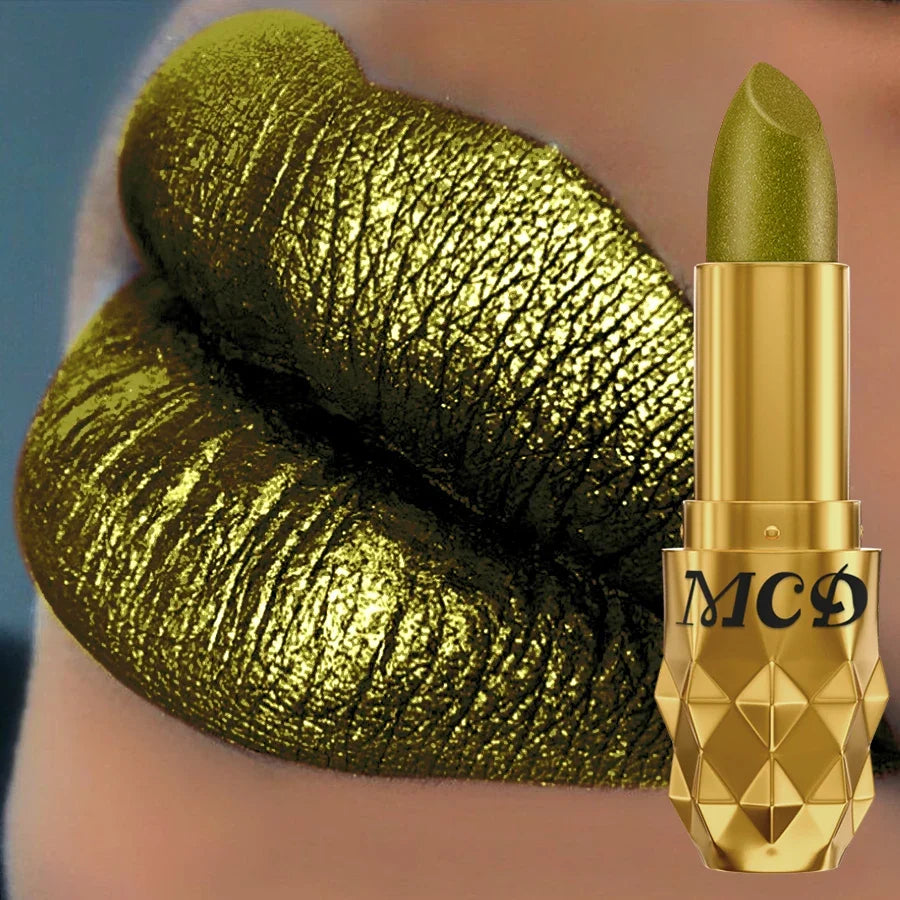 MCD Smoky Green Glitter Lip & Eye Tint Pen – Waterproof Shimmer