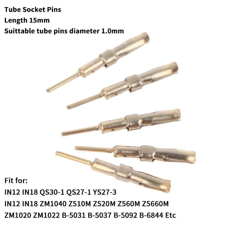 50Pcs Gold Plated Nixie VFD Tube Socket Pins 1mm | IN-12 IN-18