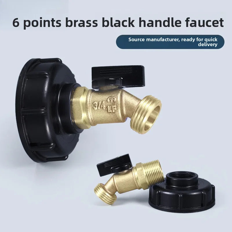 Male Thread IBC Tote Tank Adapter – Copper Drain Hose Fitting