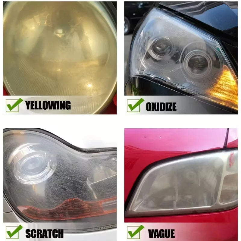 Car Headlight Restoration Kit – Polishing & Cleaning Paste