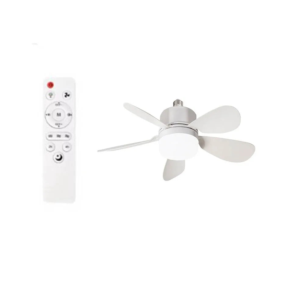 Ceiling Fan with Light & Remote | E27 Socket Dimmable 30W
