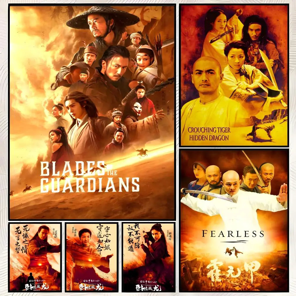 Crouching Tiger Hidden Dragon HD PVC Self-Stick Wall Art Poster