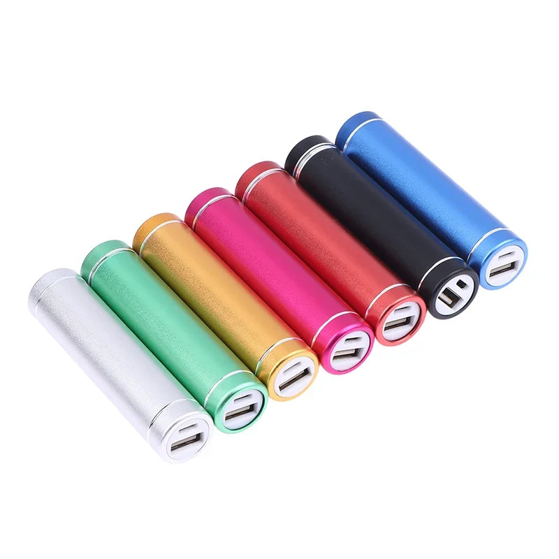 Versatile 18650 Power Bank Case Cylindrical Aluminum Alloy