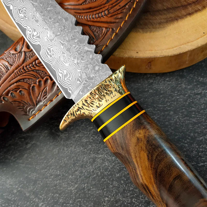 InLeung VG10 Damascus Steel Chef Knife | Wood Handle