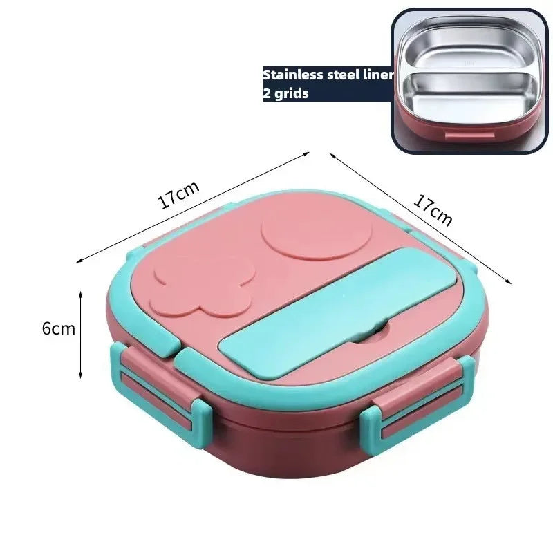 304 Stainless Steel Bento Box – Leakproof Kids Lunch Box