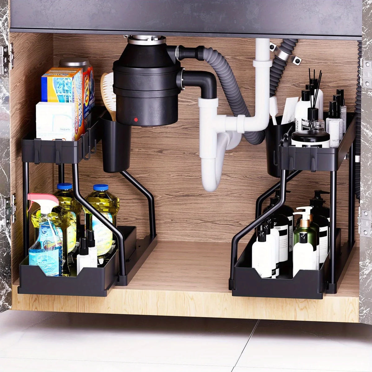 Multi-layer Pull-out Finishing Seasoning Household Kitchen Rack