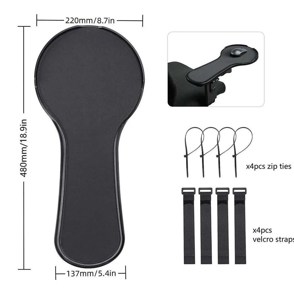 Armrest Desk Extender Computer Arm Support Pad Ergonomic Design Chair
