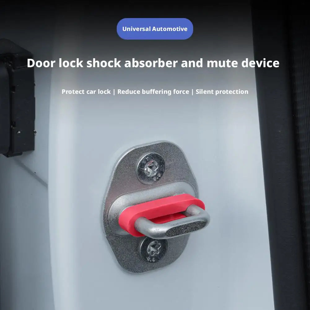 Universal Car Door Lock Damping Silicone Cover Cushioning Pad Noise