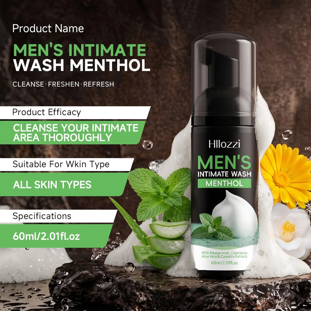 Men's Intimate Wash Cooling Mint – Cleanse, Moisturise & Freshen