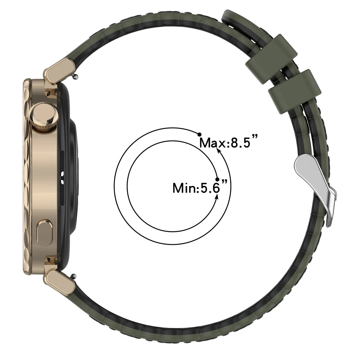 Silicone Watch Band 18mm 20mm – Huawei GT5, Samsung Galaxy