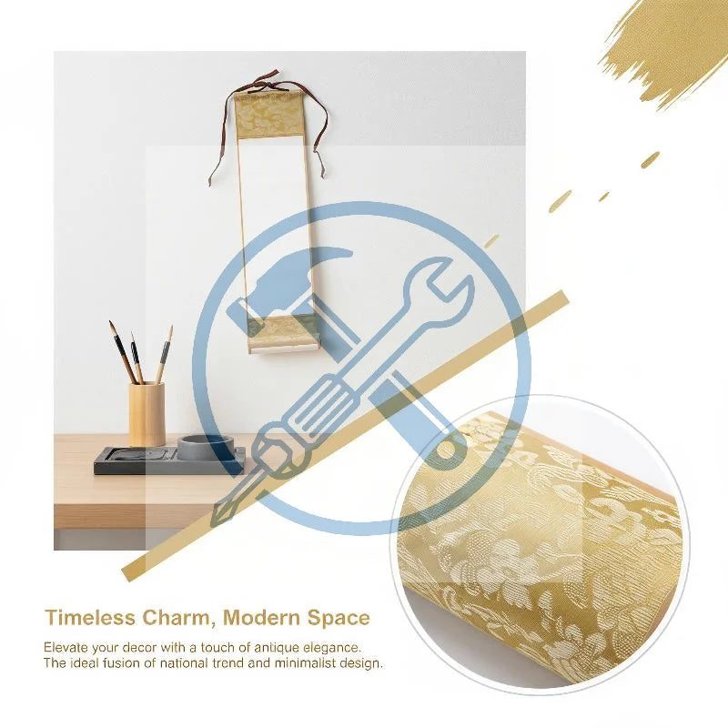 Mini Chinese Calligraphy Hanging Scroll – Cotton Pulp Rice Paper