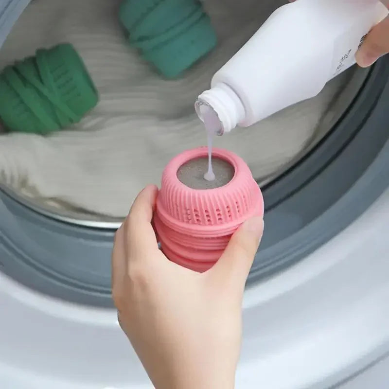 Silicone Laundry Ball – Anti-Tangle Washing Machine Cleaner