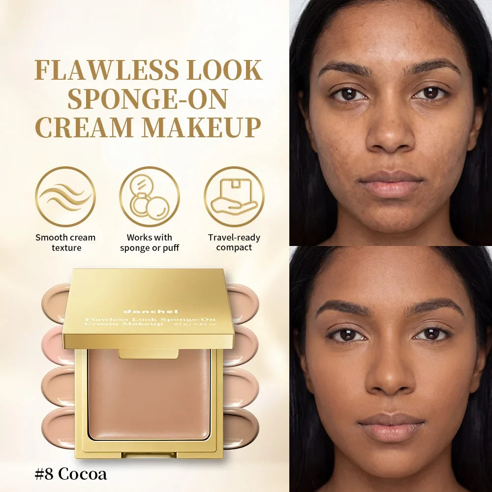 Cream Foundation Sponge – Medium-to-Full Coverage Oil Control